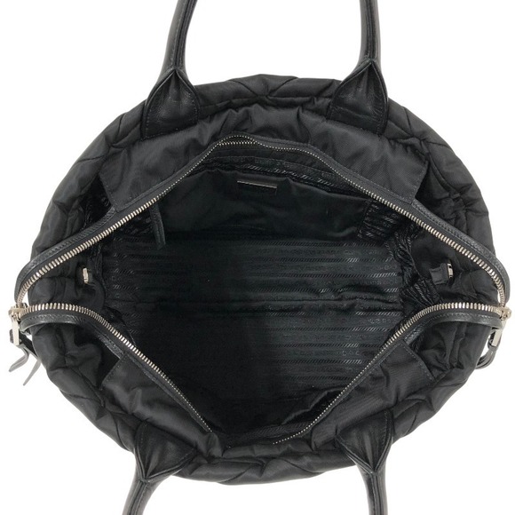 Prada Re-nylon Padded Nylon Handbag Black - Picture 5 of 12